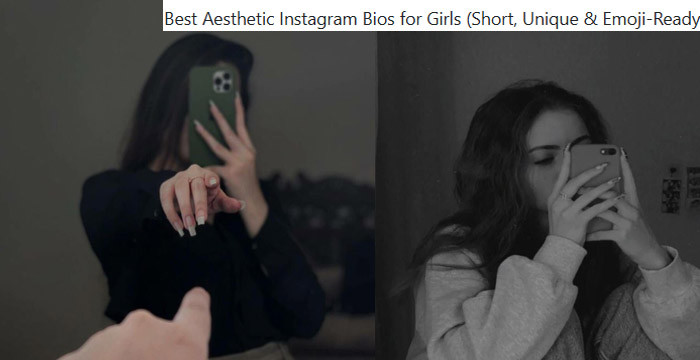 110+ Best Aesthetic Instagram Bios for Girls (Short, Unique & Emoji-Ready)