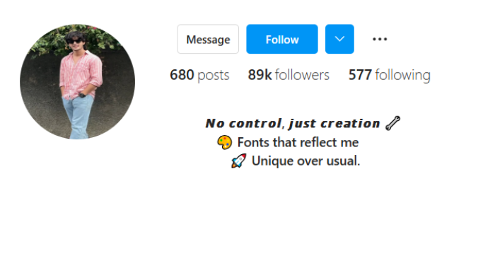 Insta Bio Fonts That Stand Out