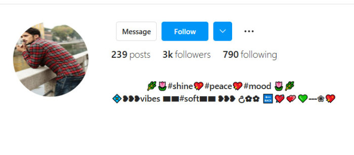 Creative VIP Bio for Facebook with Emojis