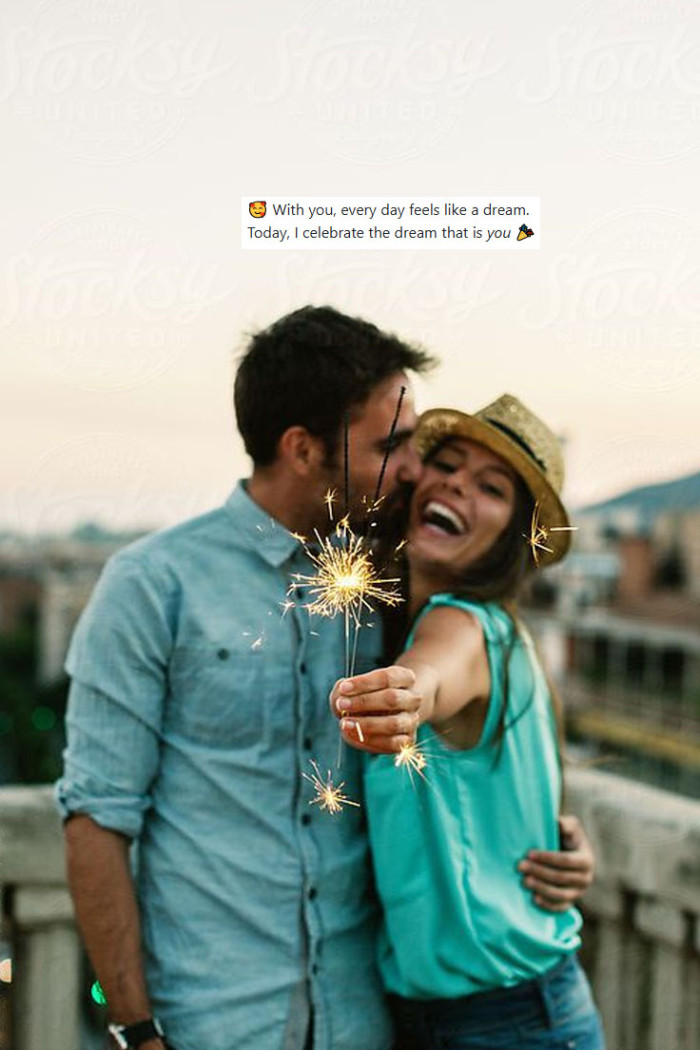 2 line heart touching birthday wishes