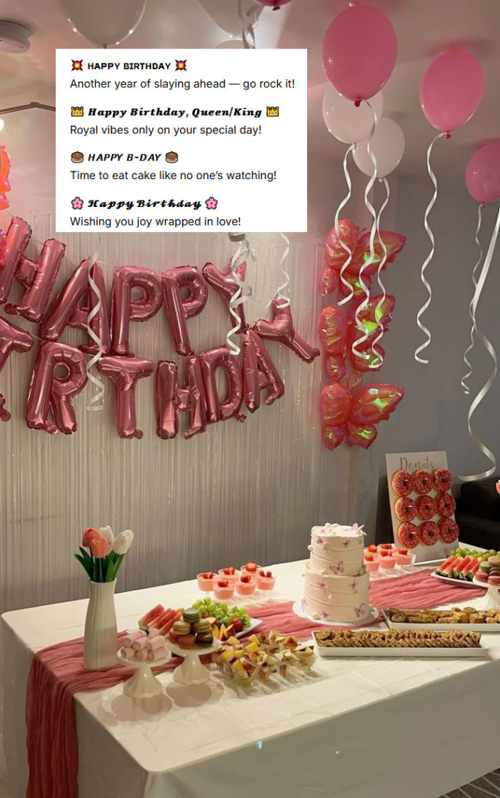 Happy Birthday In Style Text