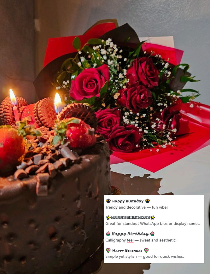 Happy Birthday Font Style For Whatsapp
