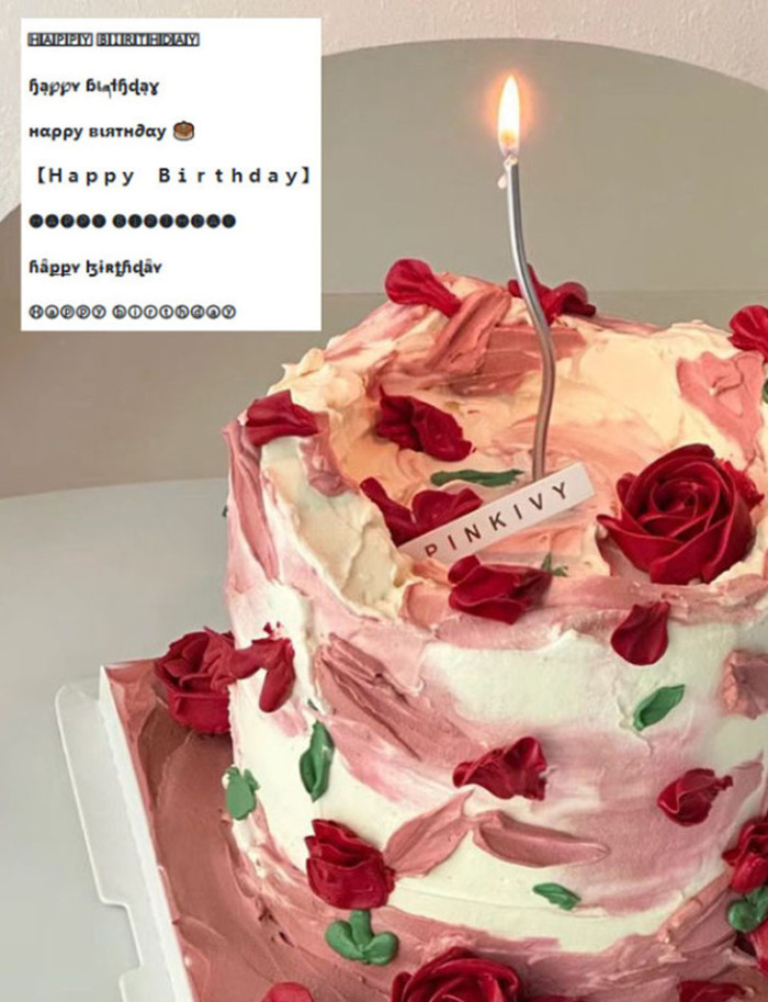 Happy Birthday' In Different Fonts