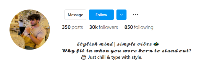 Instagram Bio for Boys Stylish