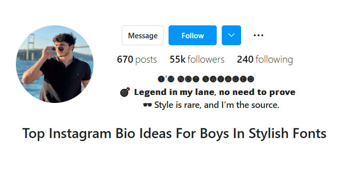 Top 80+ Instagram Bio Ideas For Boys In Stylish Fonts